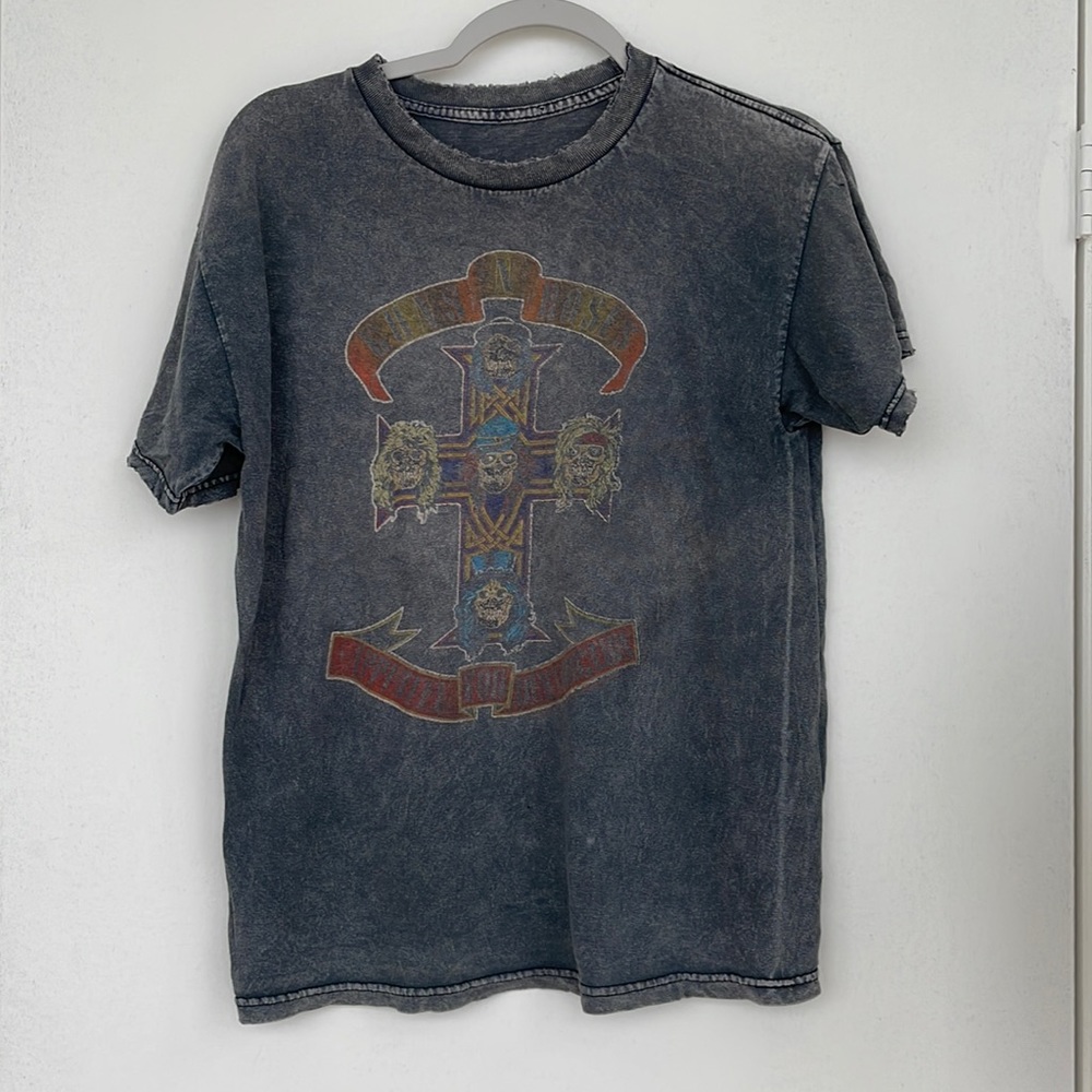 Vintage guns and roses grunge tee